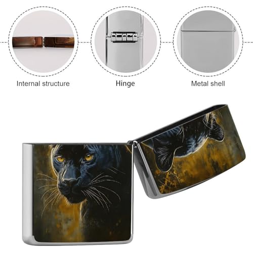 Funda para encendedor de cobre clásico Black Panther miniatura 5