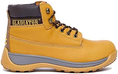 Gladiator safety shoes/safety boots 0132 Honey, Steel toe u0026 steel midsole,  CE Certificate (41): Buy Online at Best Price in UAE - Amazon.ae