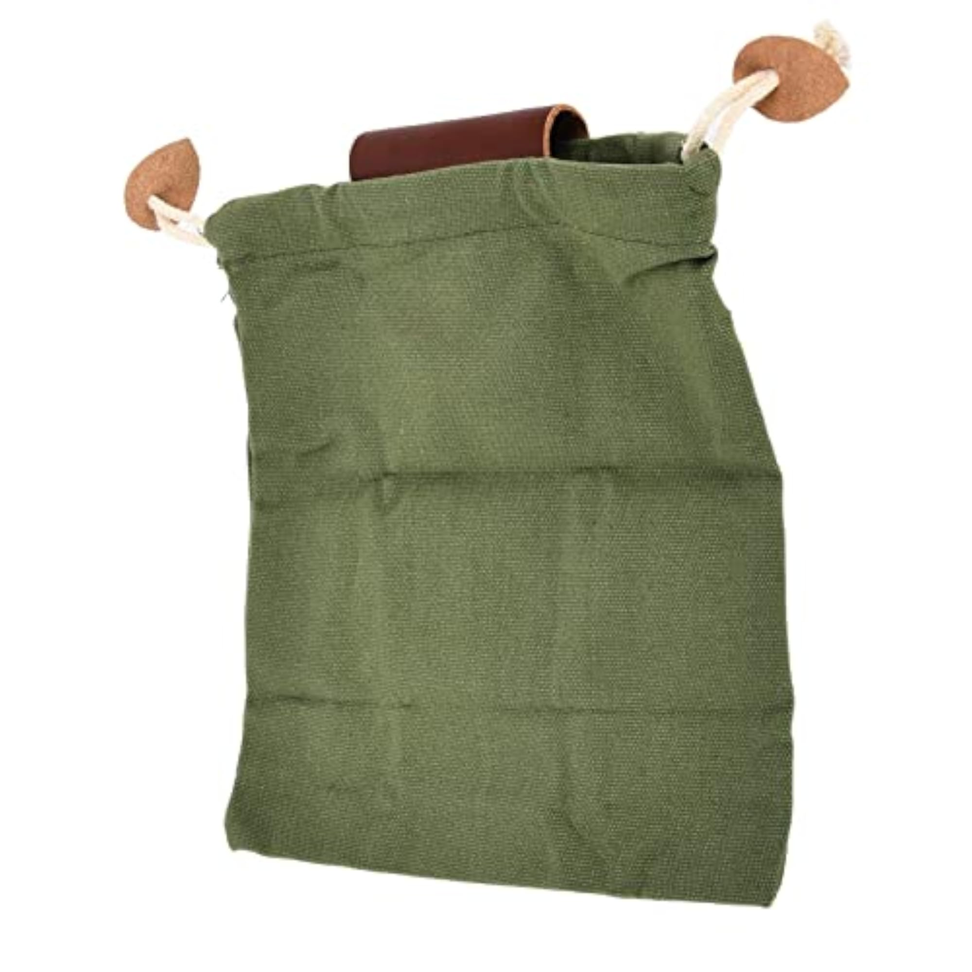 Foldable Foraging Bag, Environmentally Friendly Leather Pouch