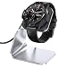 KIMILAR Compatible with Ticwatch Pro Charger Dock, Premium Aluminum Charging Stand Cable Cord Station Cradle Base Attached 4.2ft USB Cable Accessories for Ticwatch Pro Smartwatch (Silver)