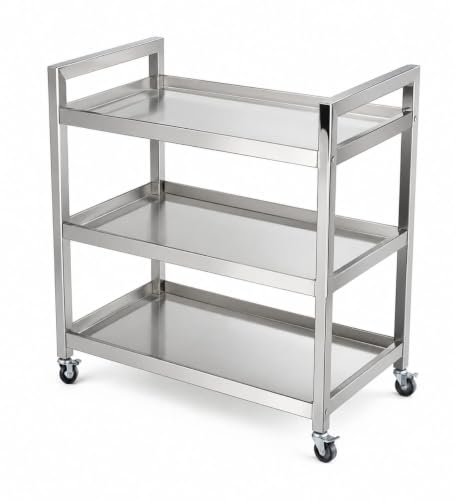 SS Trolley Stainless Steel Kitchen Trolley, 75x45x86 cm Deal