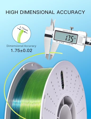 Image of PINBALL PETG Rainbow 3D Printer Filament 1.75mm, Multicolor Translucent PETG Filament, Accuracy + /- 0.02 mm, 1kg Spool (2.2lbs), Dreamland Color