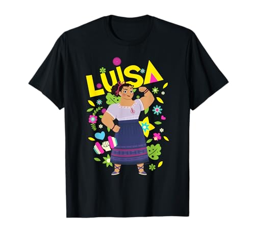 T-shirt Luisa Encanto Disney avec imprimé floral graphique haute définition