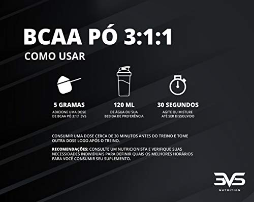 BCAA em pó 3:1:1 (2g por dose) - Frutas Vermelhas 300gr