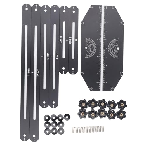 Jauge rotative à 360 degrés pour gabarit d'escalier réglable en aluminium