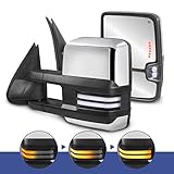 MOSTPLUS Power Heated Towing Mirrors Compatible with 2003 2004 2005 2006 Chevy Silverado Suburban...