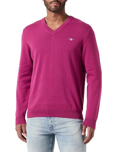 Guante Classic Cotton V Neck Pull Over, Azul Marino Rico, 4XL Hombre