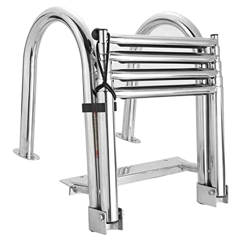 Échelle de bain pliante pour bateau résolvant les sorties de l'eau difficiles - 2