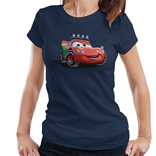 Disney Christmas Cars Lightning Mcqueen Off Road Women's T Shirt