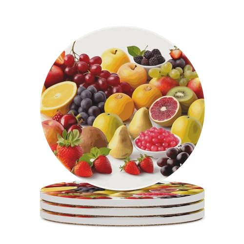 Dessous de verre en céramique absorbants tapis de protection de table en liège - 2