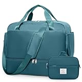Travel Duffel Bags for Women, Carry-on Overnight Weekender Bag with Wet Pocket & Toiletry Bag, For Spirit Airlines 18x14x8 Personal Item Bag