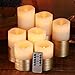 qinxiang Flameless Candles Flickering LED Candles Set of 7 (D:3
