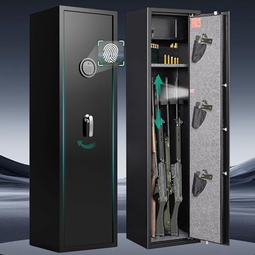 BONANO Biometric Gun Safe Rifle, Gun Safes for Rifles and
