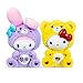 Care Bears x Hello Kitty Plush 2 Pack - Hello Kitty as Funshine Bear & My Melody as Share Bear