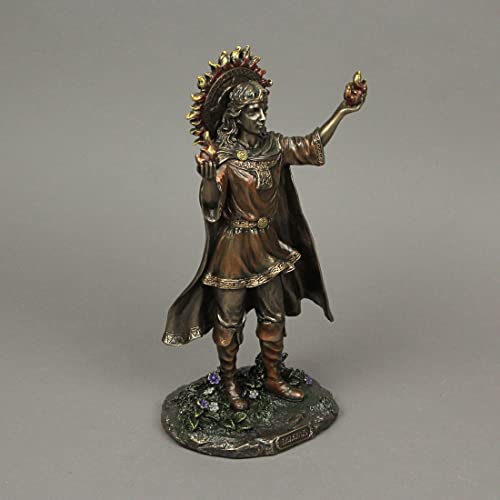 Estatua de Belenus Dios Celta de Bronce y Resina 9.25 in miniatura 4