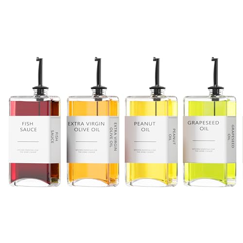 New England Stories Kitchen Cooking Oil Dispenser Set, Olive Oil