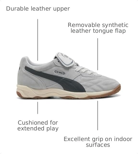 Image of PUMA Womens King Indoor Clean Lace Up Sneakers Shoes Casual