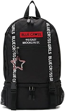 Amazon ブルークロスガールズ Blue Cross Girls 上下セパレートロゴリュック クロ Free ファッション小物 通販