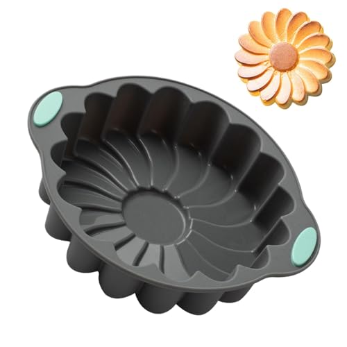 Moldes de silicona para tartas para hornear, pasteles de flores | Molde de silicona para tartas de cumpleaños, molde para flores, molde de gelatina, moldes para tartas de queso, pastel, flan, pan