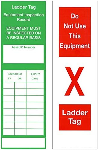Ladder Inspection Tags (Inserts Only) x10