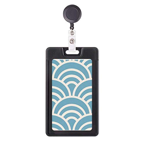 Funda retráctil para tarjeta con diseño tradicional japonés Pattern Wave de alta calidad