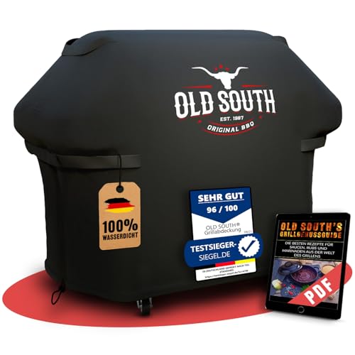 Old South - Grillabdeckung Wetterfest - Grill Abdeckhaube für Weber, Napoleon, Enders, Rösle Gasgrill - Grillhaube Cover Wasserdicht (170 x 65 x 115 cm) Old South - Grillabdeckung Wetterfest - Grill Abdeckhaube für Weber, Napoleon, Enders, Rösle Gasgrill - Grillhaube Cover Wasserdicht (170 x 65 x 115 cm)