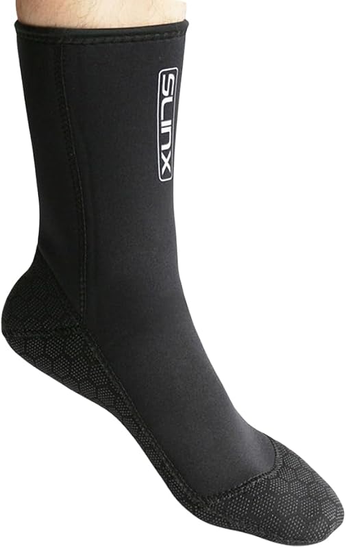 Skyone Calcetín de neopreno con aleta de agua, traje de buceo, calcetín de 3MM para mujeres y hombres, medias térmicos de playa, antideslizantes, flexibles para bucear