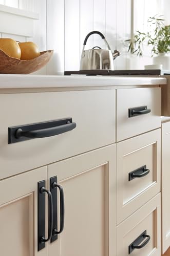 image for Amerock Maymont 6-5/16 inch (160mm) Center-to-Center Rectangle Matte B