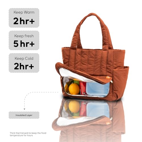 Image of Bayne Large Size Tote Bag with Lunch Compartment | Laptop Bags for Women Office Use | Waterproof Handbag for Women | Elegant Office Bags for Woman | Office Bag for Woman