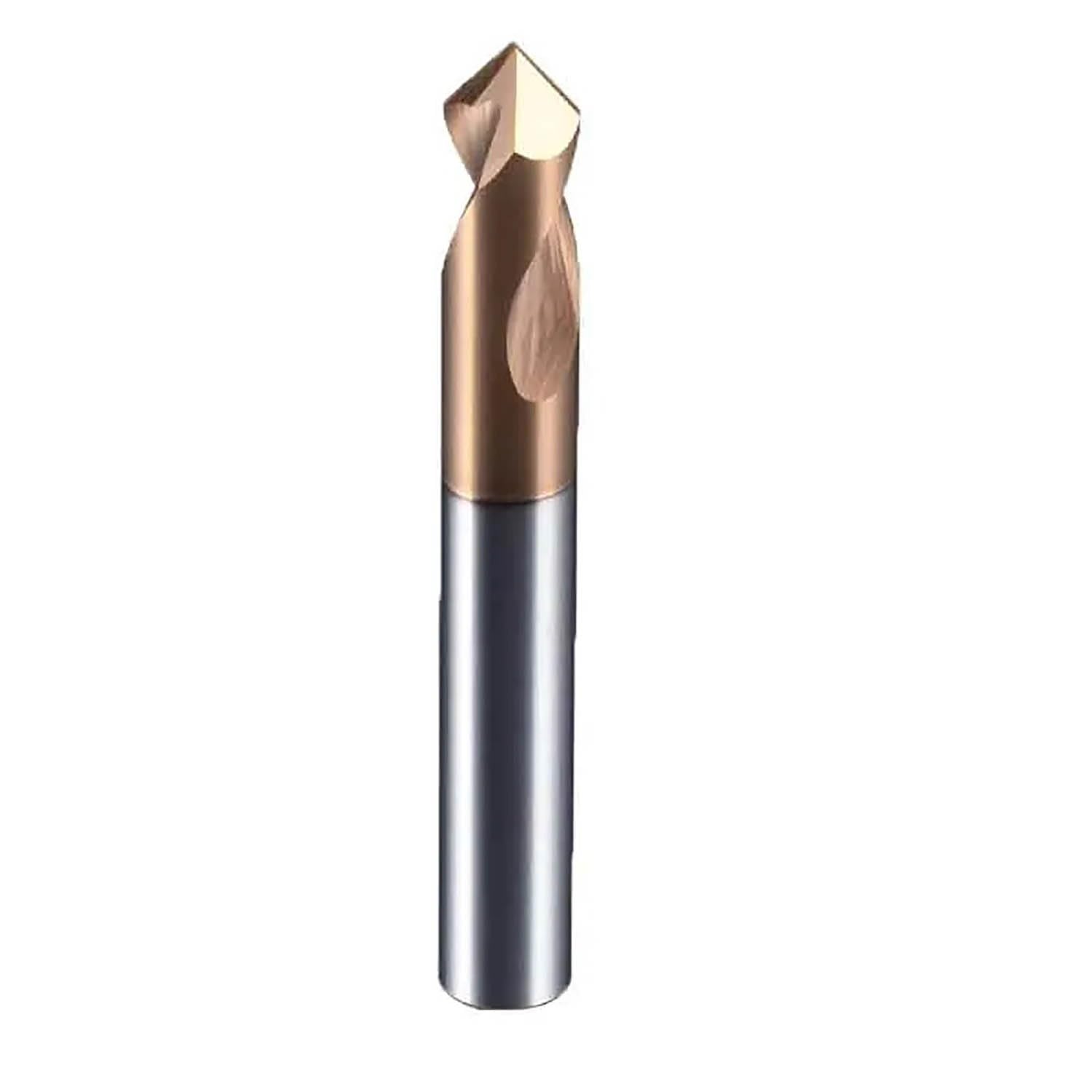 1-16mm 90° Chamfer Mill Center Bit CNC Router Bit Milling Cutter Carbide End Mill Aluminum Steel Metal Milling Cutter(Aluminum,8x100)