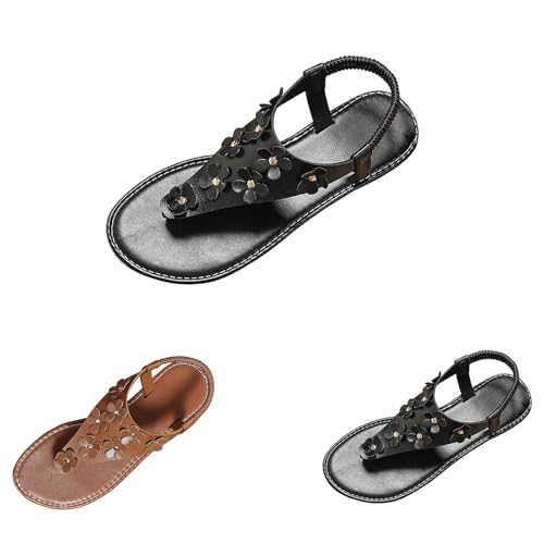 Sandales Femme Été Mules à Plateforme Confortable pour Pieds Larges