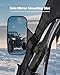 VEVOR Cab Enclosure Upper Doors, Compatible with CFMOTO Uforce 1000 XL 2022-2024, Soft Upper Doors, Windproof Waterproof Upgraded Zipper UTV Soft Side Window Kit, Fit with Side Mirrors and Windshields