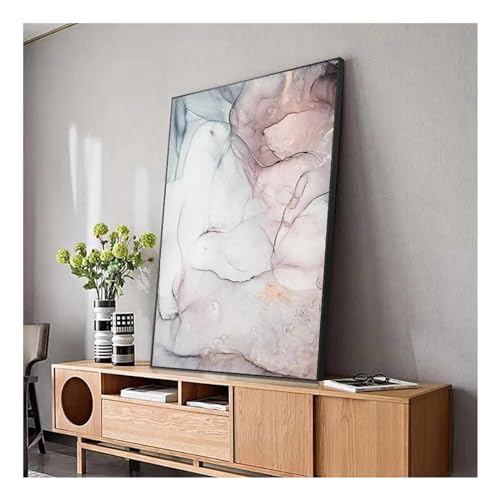 Art mural marbre rose pour habiller un mur vide sans l'encombrer de cadre