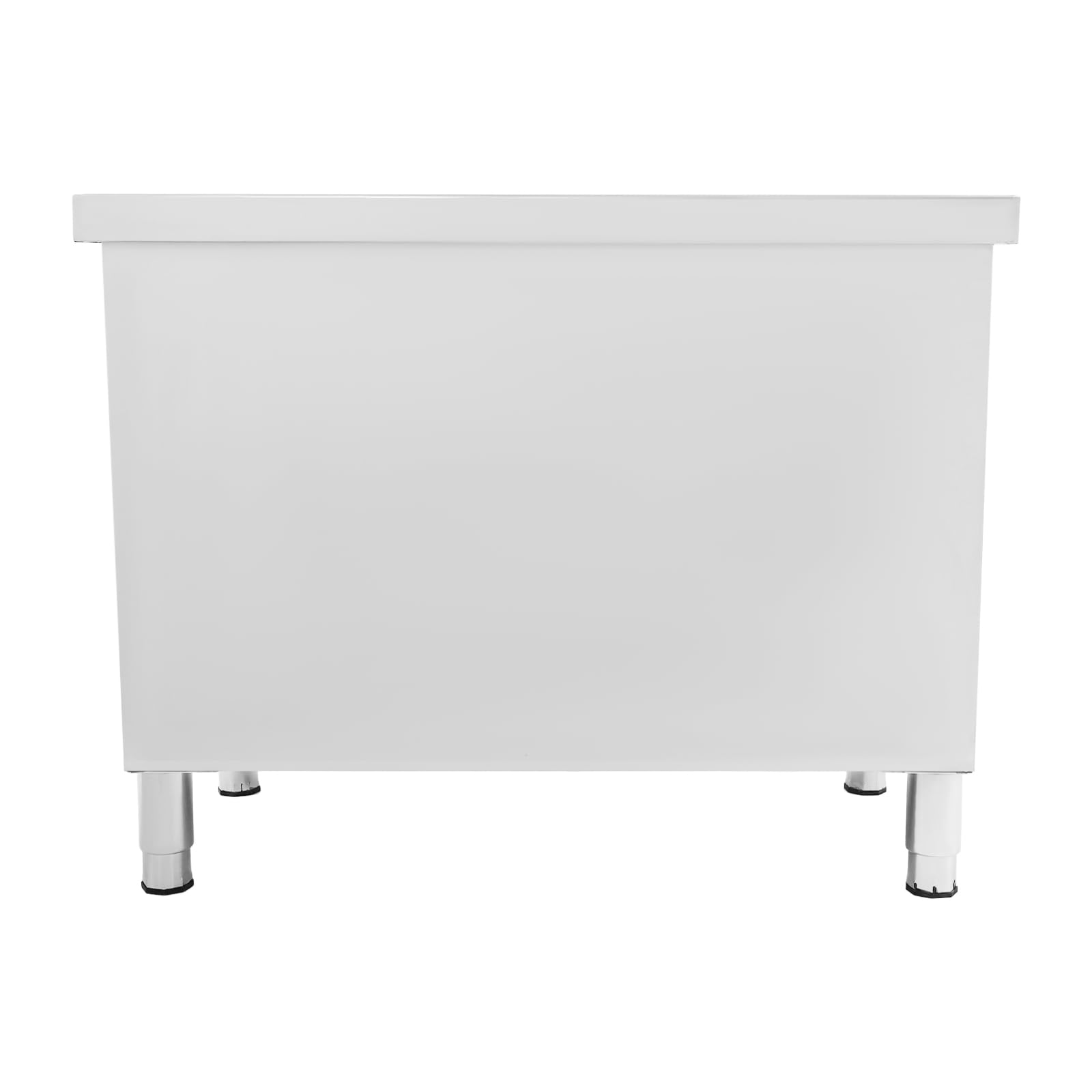 Armadio da lavoro con ante scorrevoli, in acciaio inox, con armadio, 120 x 50 x 95 cm, in acciaio inox, per cucina, ristorante, officina e garage