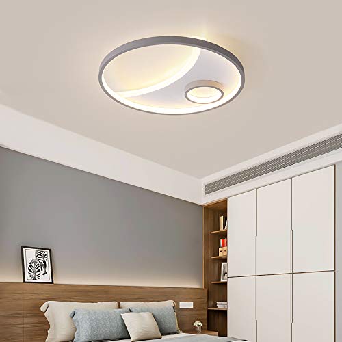 GLETSF Lámpara De Techo Led Moderna para Sala De Estar, Dormitorio, Estudio, Lámpara De Techo Led Inteligente, Iluminación Decorativa, Accesorios Regulables L9658265, 52 * 6 Cm-52 * 6cm