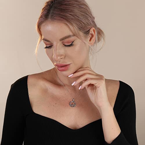 Yfn S925 Sterling Silver Horse Necklace Pendant Jewelry Gift For Women Girls #TOP5