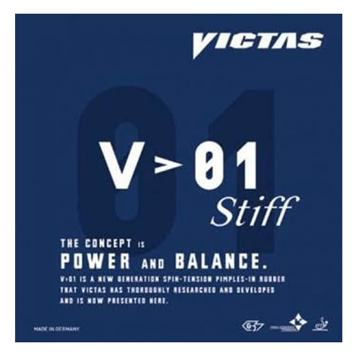 Victas V>01 Stiff - Offensive Table Tennis Rubber – Red Max