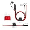 1 Pcs Battery Connector 2 Pins Quick Disconnect SAE Cable SAE To O Ring Terminal Harness Power Supply For 12-24V Cars Motorbike Tractors #1