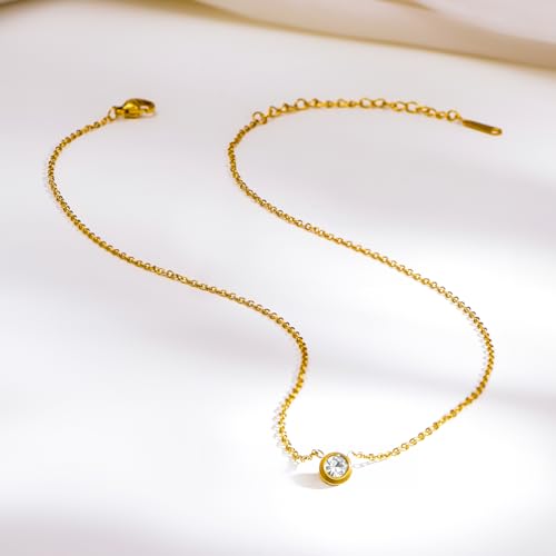 Image of Rubans Demi Fine Stainless Steel Pendant Chain Daily Gift for Women & Girls