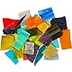 Buntglas Blätter,Glasmosaik Bastelset mit Verschiedenen Farben und Formen, Buntglas für handgemachte DIY Kunst Handwerk und Wohndekoration (200g/7oz Pack)