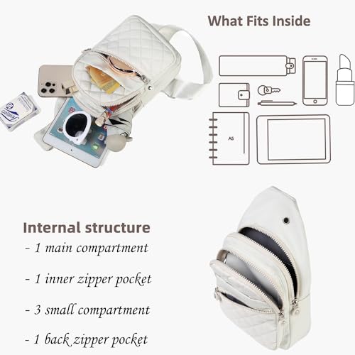 Image of Small Sling Bag for Women Crossbody Sling Backpack Casual Daypack Backpack Cross Body for Travel Outdoor Hiking