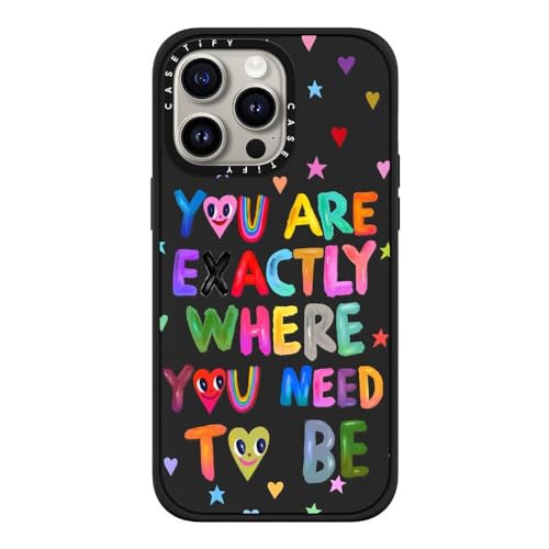 Coque iPhone 15 Pro Max CASETiFY protection chute 2,5 m rigide Noir Mat