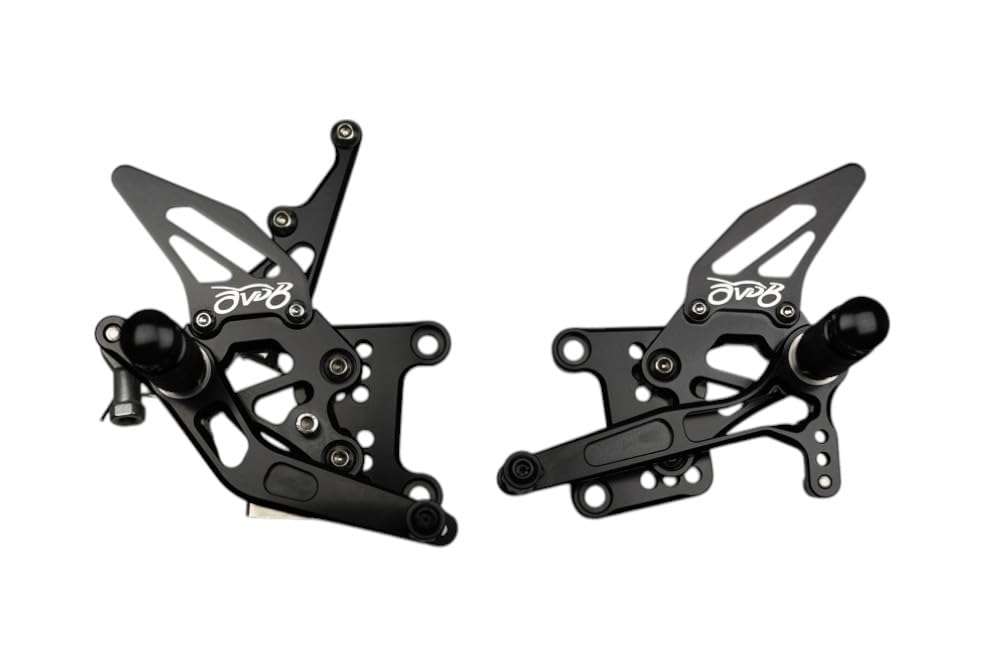 Kit Aluminium CNC AVDB Platines Commandes Reculées AVDB Pour Triumph Speed Triple 1050 (2005-2010) - Réglables Multi-positions - Kit Noir Ou Bicolore AVDB Platines Aluminium CNC