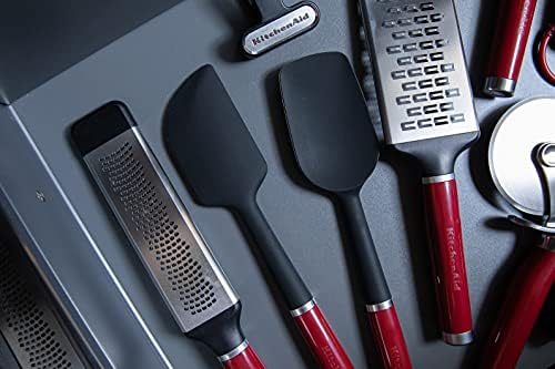 KitchenAid Etched Cheese Grater, Stainless Steel Two-Way Paddle Fine Grater  Empire Red