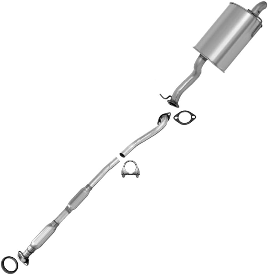 Northeastern Exhaust | Direct-Fit Resonator & Muffler Exhaust System Kit Compatible for Legacy 2004 2.5L | Outback 2004 2.5L | Outback 2001-2004 3.0L | Free Gaskets and Clamp Included