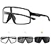 RTUOHUIN Fahrradbrille Selbstt&ouml;nend f&uuml;r Herren Damen Photochromatische Sport Sonnenbrille UV400 Schutz Klar Rennrad Brille TR90 Rahmen Schnelle Radfahren f&uuml;r Radsport,Laufen,Outdoor-Sport