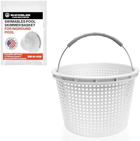 Swimables 8-Inch Pool Skimmer Basket for Inground Pools