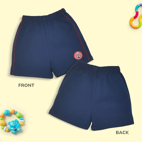 Image of LuvLap Baby Boys & Girls 100% Cotton Shorts Set Pack of 5