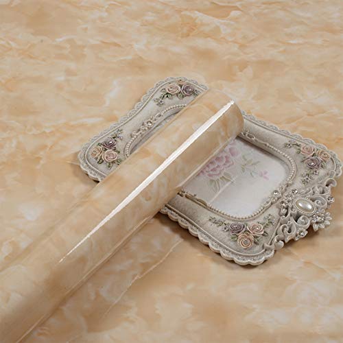 Papel Pintado de mármol, Papel de Contacto de Granito, Vinilo Autoadhesivo Pelar y Pegar Fondo de Pantalla Papel de Contacto Removible, para Cocina, encimera, Pegatina de Papel Pintado 0.6cm*5M (T)
