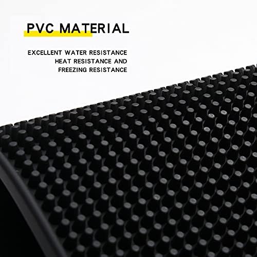 Bar Mat 3Pcs Non Slip Rubber Bar Service Mat Thick Durable Countertop Spill Mats for Kitchen Restaurants Coffee Bars Counter-Top (12 * 6in , Black)